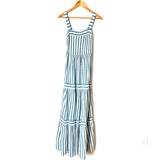 LOFT Beach Striped Square Neck Maxi Dress- Size XXS