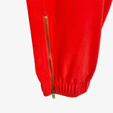 Albion Bright Coral Orange Drawstring with Zipper Hem Jetsetters Joggers- Size XS Petite (Inseam 23.5”)