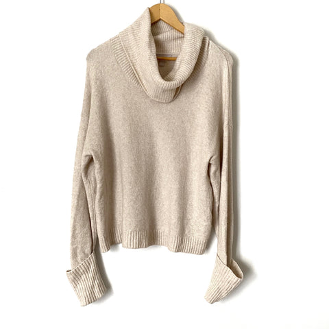 Chelsea28 Cream Turtleneck Sweater- Size XS