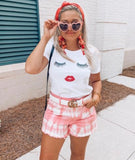 Blank NYC Pink/White Tie Dye Shorts- Size 29