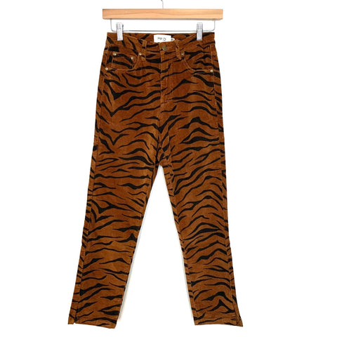 MPD Tiger Stripe Print Corduroy Jeans NWT- Size XXS (Inseam 25.5”)