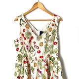 ModCloth Vegetable Print A-Line Dress- Size XL