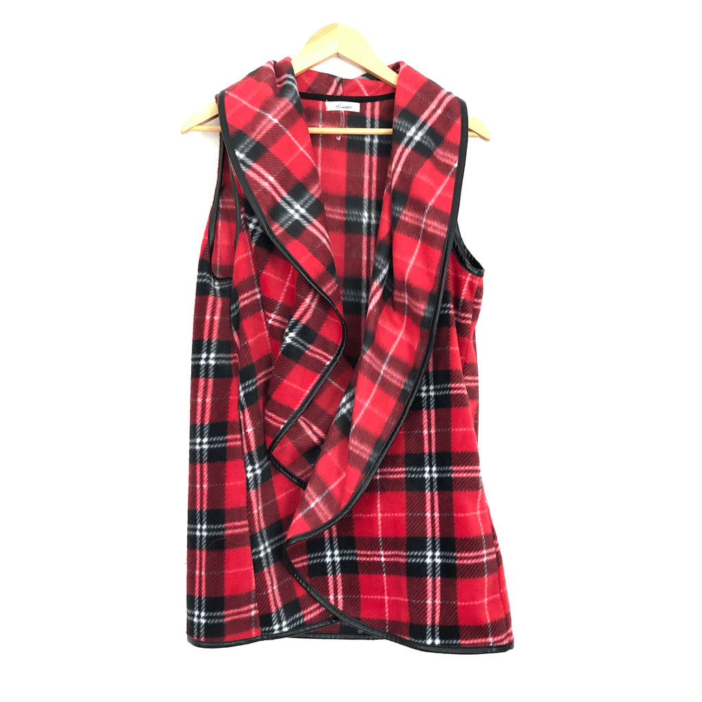 Plaid deals waterfall vest