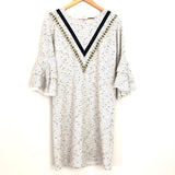 THML White Tweed Ruffle Sleeve Dress- Size S