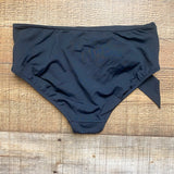 Sea Folly Black Faux Belt Bikini Bottoms- Size 4