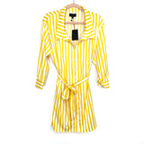 Michael Costello x Revolve Yellow/White Striped Belted Dress NWT- Size S