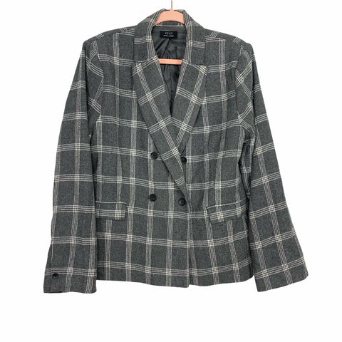 Vici Grey Plaid Blazer Jacket- Size XL