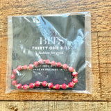 Thirty One Bits Berry Handmade Bracelet Handpicked By Candace (New in Bag)