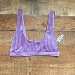 Dippin Daisy Purple Velvet Bikini Top NWT- Size M (we have matching bottoms)