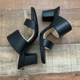 Pashion Black Double Strap Sandals- Size 7 (BRAND NEW, see notes)