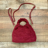 Sole Society Maroon Scrunched Handle Handbag (In Like New Condition!)