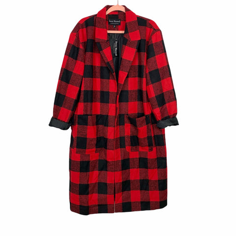 Jason Maxwell Outwear Collection Buffalo Plaid Coat NWT- Size L