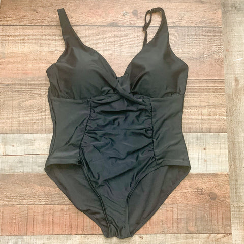 Meet.Curve Black One Pice Swimsuit- Size XL