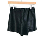 She + Sky Black Faux Leather Skort NWT- Size S
