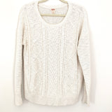 Mossimo Cream Cable Knit Sweater- Size XL