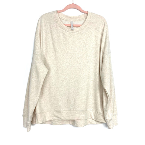 Fabletics Cream Sweatshirt- Size 1X
