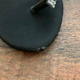 Steven Ella Black Rhinestone Flat Sandals- Size 7 (see notes)