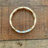 The Styled Collection Three Hearts Mosaic Tile Bracelet NWT