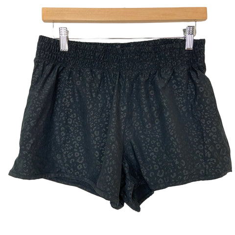 Marika Black with Subtle Pattern Workout Shorts- Size M