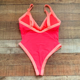 Beach Joy Pink and Orange One Piece- Size S