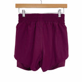 Avia Burgundy Running Shorts with Bike Liner- Size XS