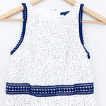 Ann Taylor White/Black Polka Dot Lace Crochet Dress- Size 00P