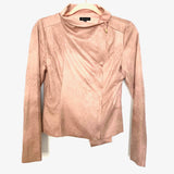 Shinestar Pink Suede Like Side Zip Jacket- Size S