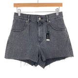 Express Black Super High Rise Mom Jean Shorts NWT- Size 4 (sold out online)