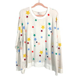 Summersalt White Sand Stars Sweatshirt- Size 1XL (we have matching pants, see notes)