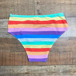 Beach Joy Rainbow Striped Bikini Bottoms- Size S (we have matching top)