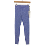 Alo Yoga Heathered Periwinkle High Waisted Alosoft Flow Leggings NWT- Size XXS (Inseam 26.5")