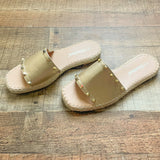 Weeboo Gold Studded Slide On Sandals- Size 7 (BRAND NEW CONDITION)