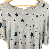 Maronie Grey Star Flutter Sleeve Tee- Size S