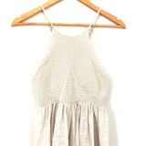 Free People Crochet/Cotton Strappy Back Top- Size M
