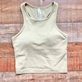 Lululemon Green Padded Cropped Tank NWT- Size 4