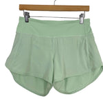 Lululemon Mint Green Lined Workout Shorts- Size 6