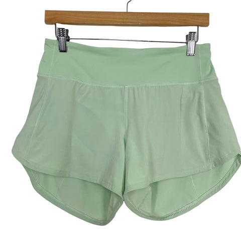 Lululemon Mint Green Lined Workout Shorts- Size 6