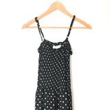 Goodnight Macaroon Polka Dot Smocked Bodice Jumpsuit- Size S