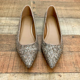 Asos Design Glitter Flats- Size 6