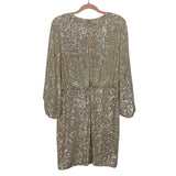 Eliza J Sequin Balloon Sleeve Dress- Size 14 (sold out online)