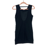 No Brand Black Front Sequin Back Cut Out Dress- Size S