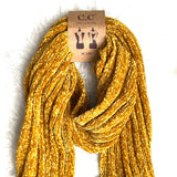 C.C Mustard Chenille Scarf NWT