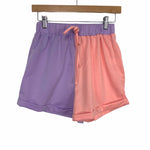 Shein Purple and Peach Faux Drawstring Shorts- Size S (we have matching top)