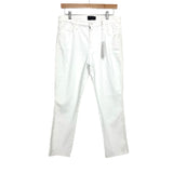 Sanctuary Modern Straight Crop White Raw Hem Jeans NWT- Size 30 (Inseam 25”)