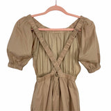Petal + Pup Khaki Criss Cross Open Back Midi Dress NWT- Size US 2