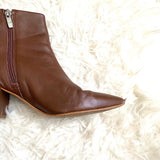 Marc Fisher Brown Leather Booties- Size 6.5 (see notes)