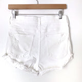 Express Shortie High Rise Distressed Stretch Jean Shorts NWT- Size 2