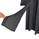 Elegantees Black Space Dye Long Cardigan- Size XS (we have matching lounge pants)