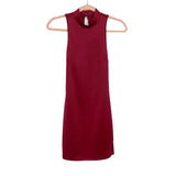 B_envied Burgundy Mock Neck Open Back Sleeveless Fitted Dress- Size S The Saved Collection B_envied Burgundy Mock Neck Open Back Sleeveless Fitted Dress- Size S The Saved Collection