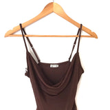 Free People Intimately Brown Tank Bodysuit NWT- Size S
